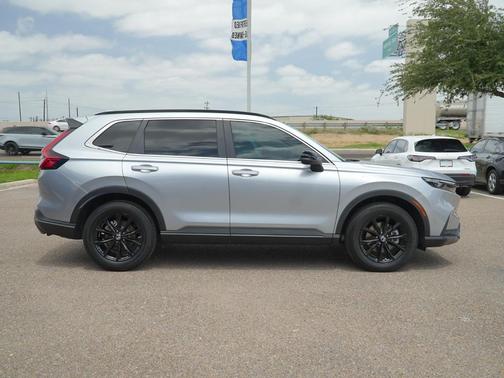 Solar Silver Metallic 2025 Honda CR-V Hybrid Sport AWD