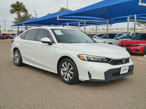 Platinum White Pearl 2026 Honda Civic LX