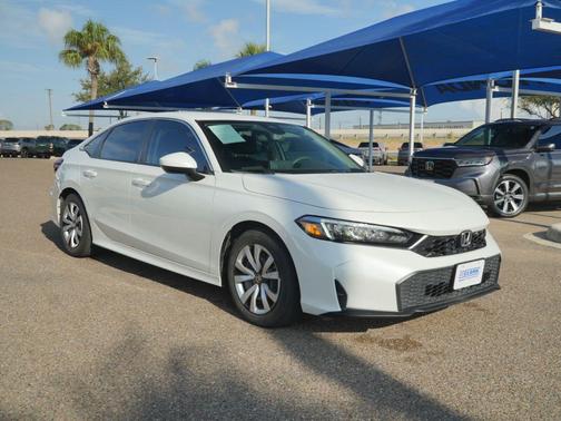 Platinum White Pearl 2026 Honda Civic LX