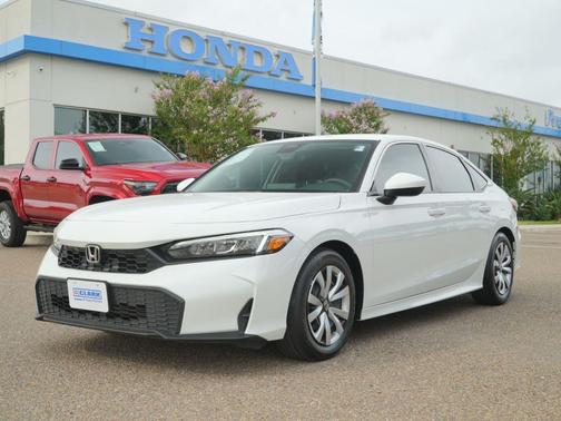 Platinum White Pearl 2026 Honda Civic LX