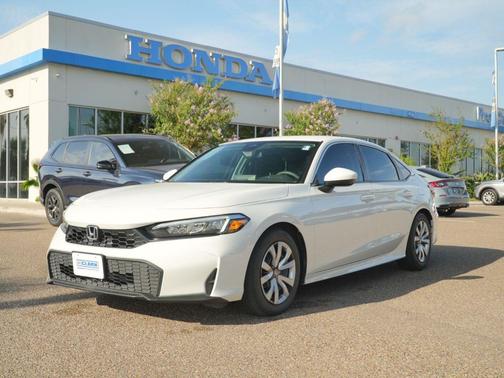 Platinum White Pearl 2026 Honda Civic LX