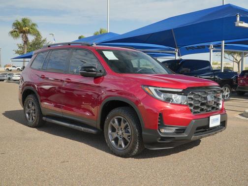Radiant Red Metallic II 2024 Honda Passport AWD TrailSport