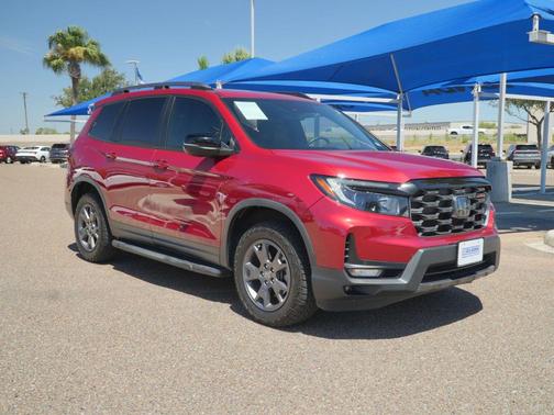 Radiant Red Metallic II 2024 Honda Passport AWD TrailSport