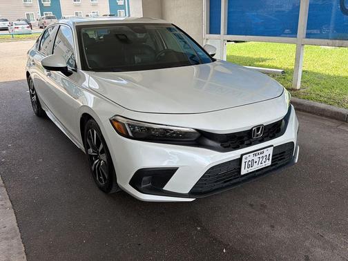 Platinum White Pearl 2023 Honda Civic EX-L