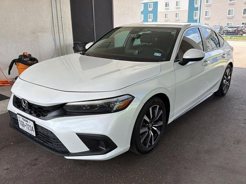 Platinum White Pearl 2023 Honda Civic EX-L
