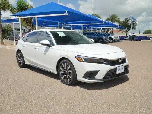 Platinum White Pearl 2023 Honda Civic EX-L