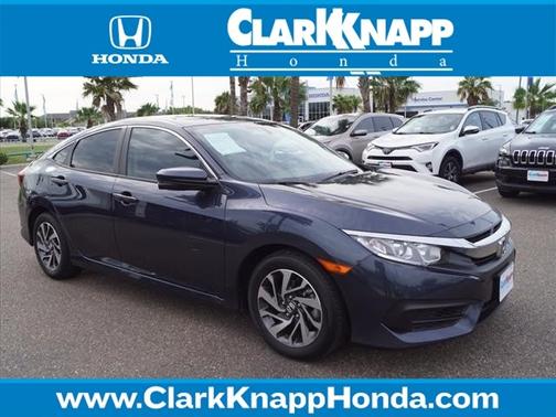 Aegean Blue Metallic 2017 Honda Civic EX