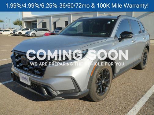 Solar Silver Metallic 2025 Honda CR-V Hybrid Sport FWD