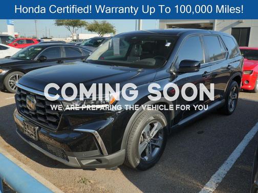 Crystal Black Pearl 2024 Honda Pilot EX-L 7 Passenger