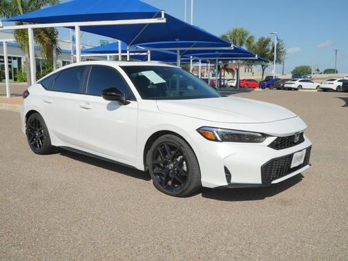 Platinum White Pearl 2026 Honda Civic Hybrid Sport