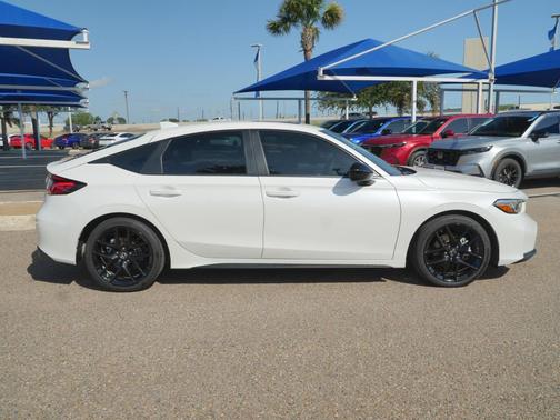 Platinum White Pearl 2026 Honda Civic Hybrid Sport
