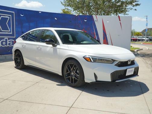 Platinum White Pearl 2026 Honda Civic Hybrid Sport