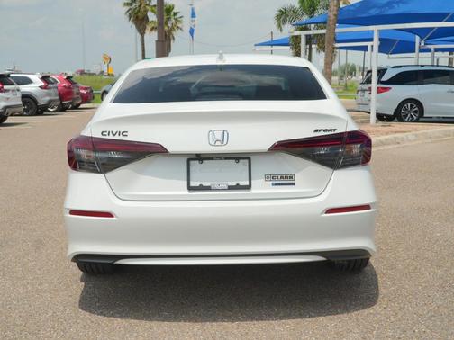 Platinum White Pearl 2026 Honda Civic Hybrid Sport
