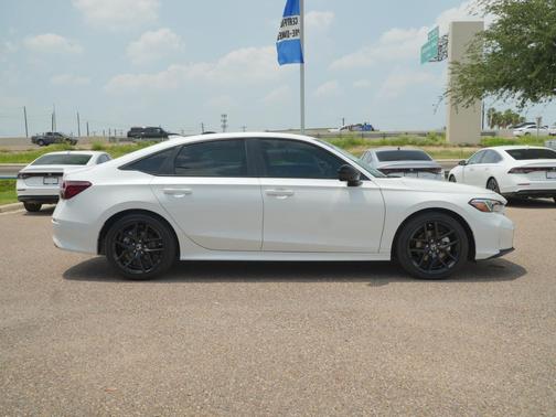 Platinum White Pearl 2026 Honda Civic Hybrid Sport