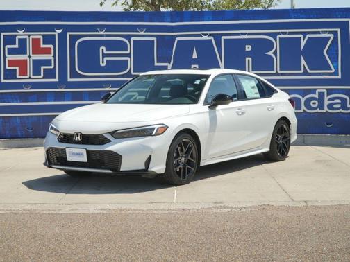 Platinum White Pearl 2026 Honda Civic Hybrid Sport