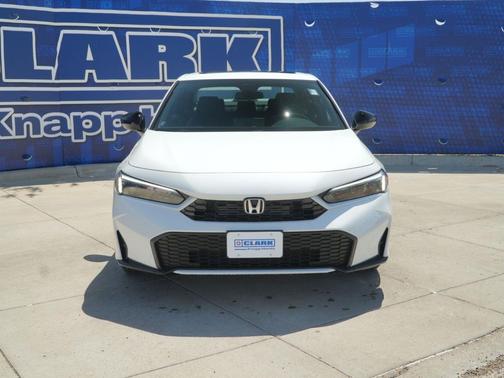 Platinum White Pearl 2026 Honda Civic Hybrid Sport