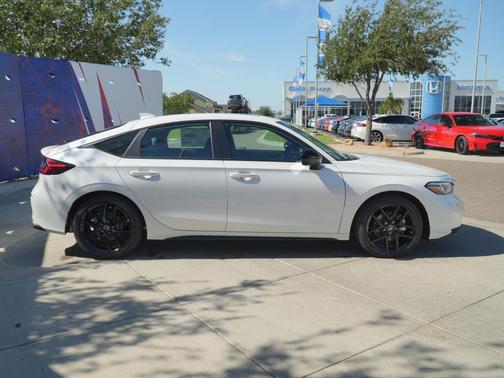 Platinum White Pearl 2026 Honda Civic Hybrid Sport