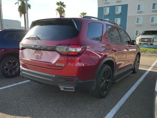 Radiant Red Metallic II 2025 Honda Pilot Black Edition