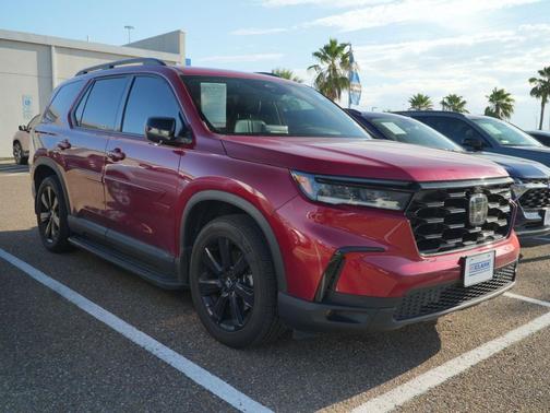 Radiant Red Metallic II 2025 Honda Pilot Black Edition