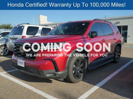 Radiant Red Metallic II 2025 Honda Pilot Black Edition