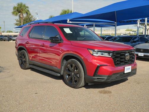 Radiant Red Metallic II 2025 Honda Pilot Black Edition
