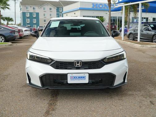 Platinum White Pearl 2025 Honda Civic Sport