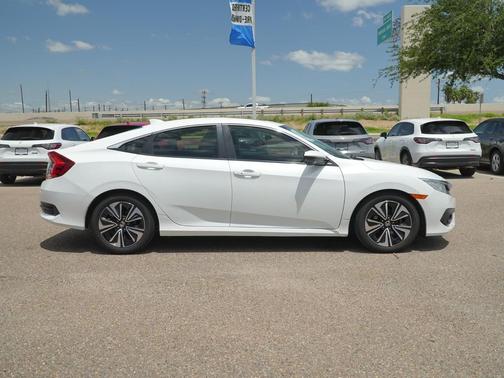 White Orchid Pearl 2018 Honda Civic EX-L