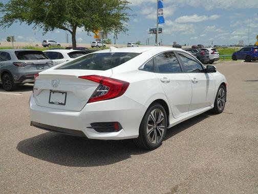 White Orchid Pearl 2018 Honda Civic EX-L