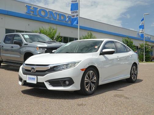 White Orchid Pearl 2018 Honda Civic EX-L