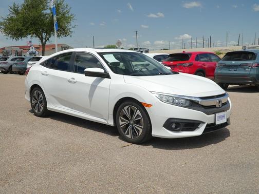 White Orchid Pearl 2018 Honda Civic EX-L