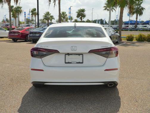 Platinum White Pearl 2025 Honda Civic Sport