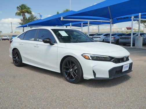 Platinum White Pearl 2025 Honda Civic Sport