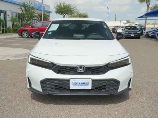 Platinum White Pearl 2025 Honda Civic Sport