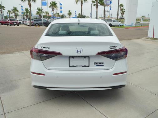 Platinum White Pearl 2026 Honda Civic Hybrid Sport Touring