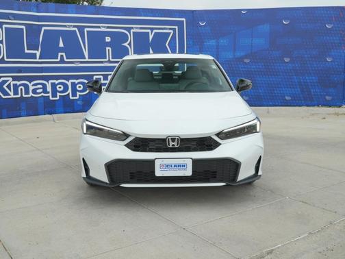 Platinum White Pearl 2026 Honda Civic Hybrid Sport Touring