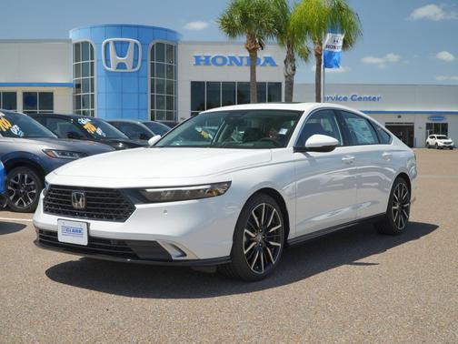 Platinum White Pearl 2026 Honda Accord Hybrid Touring