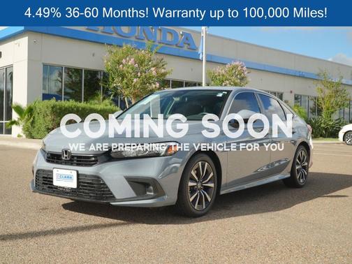 Sonic Gray Pearl 2024 Honda Civic EX