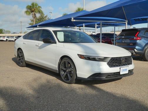 Platinum White Pearl 2025 Honda Accord Hybrid Sport