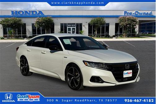 Platinum White Pearl 2022 Honda Accord Hybrid Sport