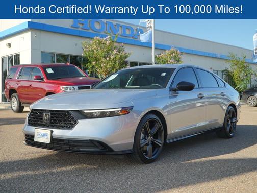 Solar Silver Metallic 2026 Honda Accord Hybrid Sport-L