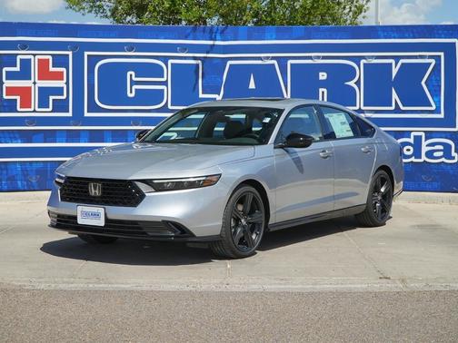 Solar Silver Metallic 2026 Honda Accord Hybrid Sport-L