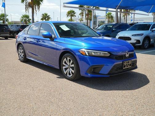 Aegean Blue Metallic 2024 Honda Civic LX