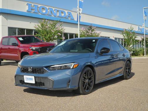 Blue Lagoon Pearl 2025 Honda Civic Hybrid Sport