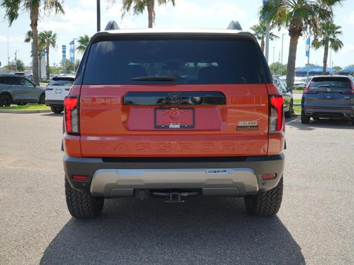 Sunset Orange II 2026 Honda Passport AWD TrailSport Elite Blackout