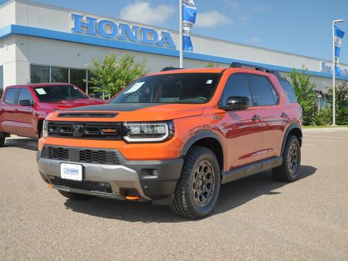 Sunset Orange II 2026 Honda Passport AWD TrailSport Elite Blackout