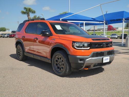 Sunset Orange II 2026 Honda Passport AWD TrailSport Elite Blackout