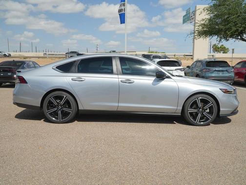 Solar Silver Metallic 2025 Honda Accord Hybrid Sport