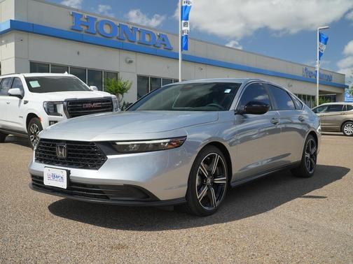 Solar Silver Metallic 2025 Honda Accord Hybrid Sport