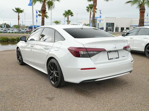 Platinum White Pearl 2025 Honda Civic Hybrid Sport