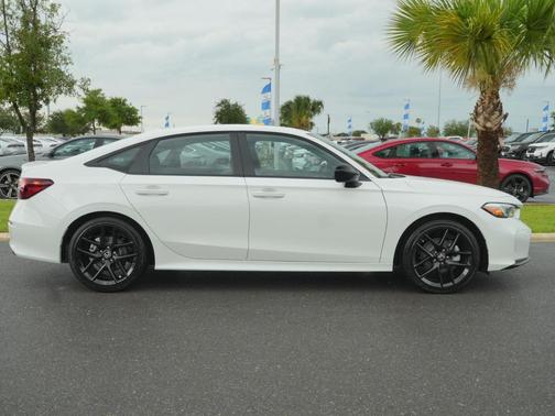 Platinum White Pearl 2026 Honda Civic Hybrid Sport